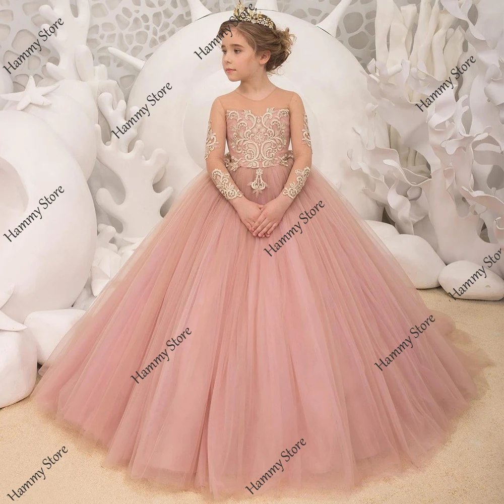 Yipeisha Flower Girl abiti per matrimonio bambini prima comunione abiti Ball Girls Pageant Gown for Birthday Christmas Party