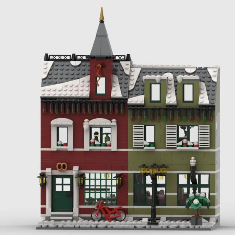 

Custom MOC-127667 Christmas Winter Village Bakery Model (1592 Parts)