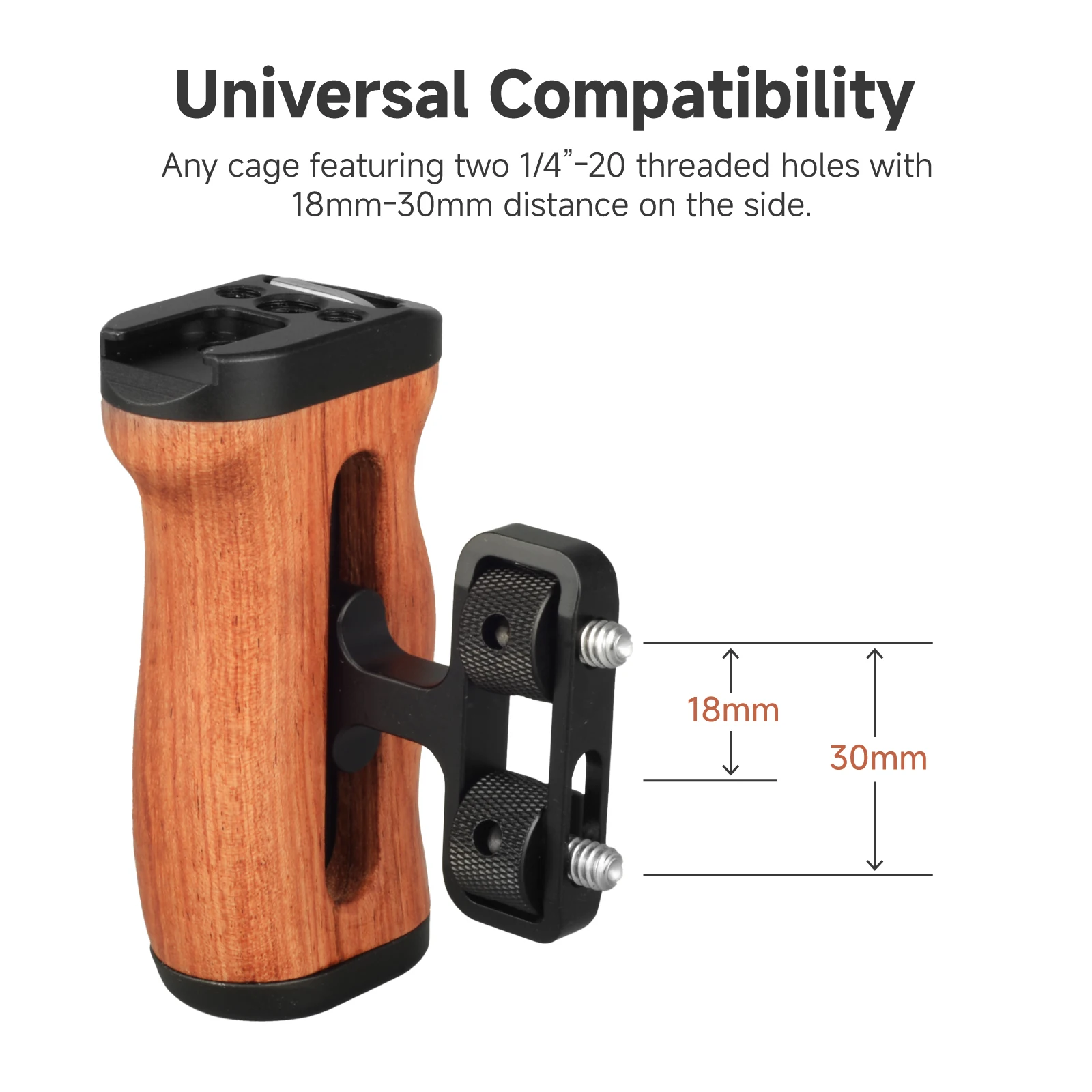 Accsoon Side Handles for CineView M7/M7 pro  Universal Camera Cage Left /Right Side Handle For Sony For Canon Camera Cage Wooden