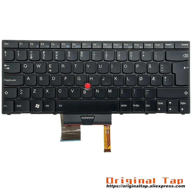 NO Norwegian Backlit Keyboard for Lenovo Thinkpad X1 Hybrid 04W2777 04W1000