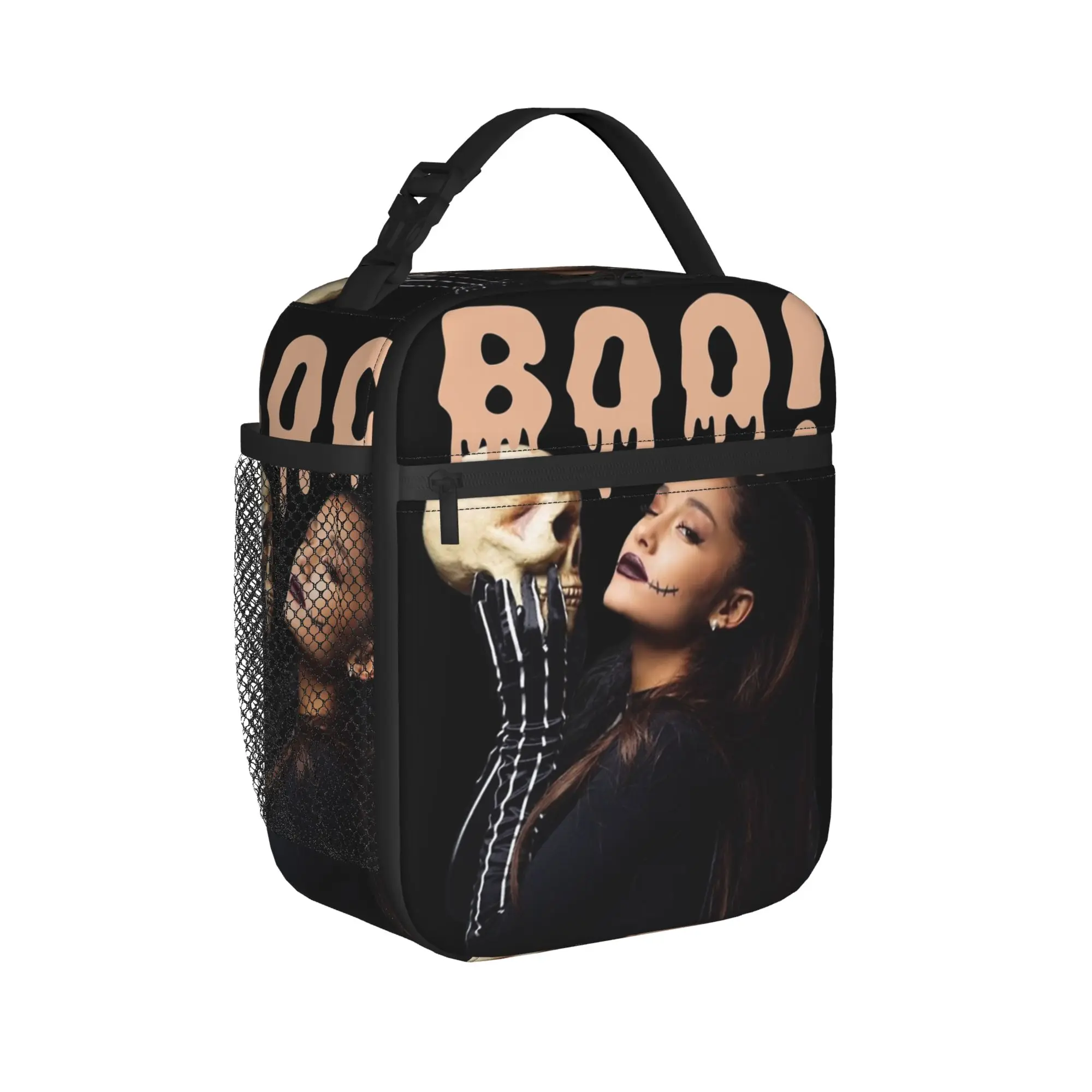 Boo! Arianas Grandes Halloween Edition Thermal Insulated Lunch Bags for School  Reusable Food Bag Cooler Thermal Food Box