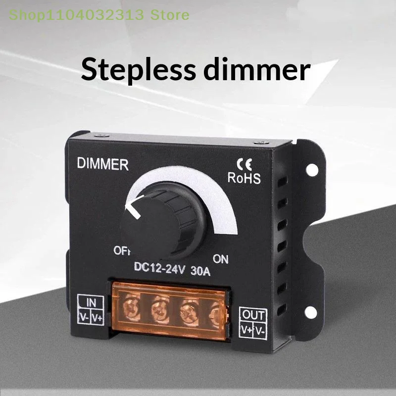 petiteLED Dimmer Switch Brightness Adjustable Controller Simple Operation for Single Color LED Strip Light Car RV DIY Use