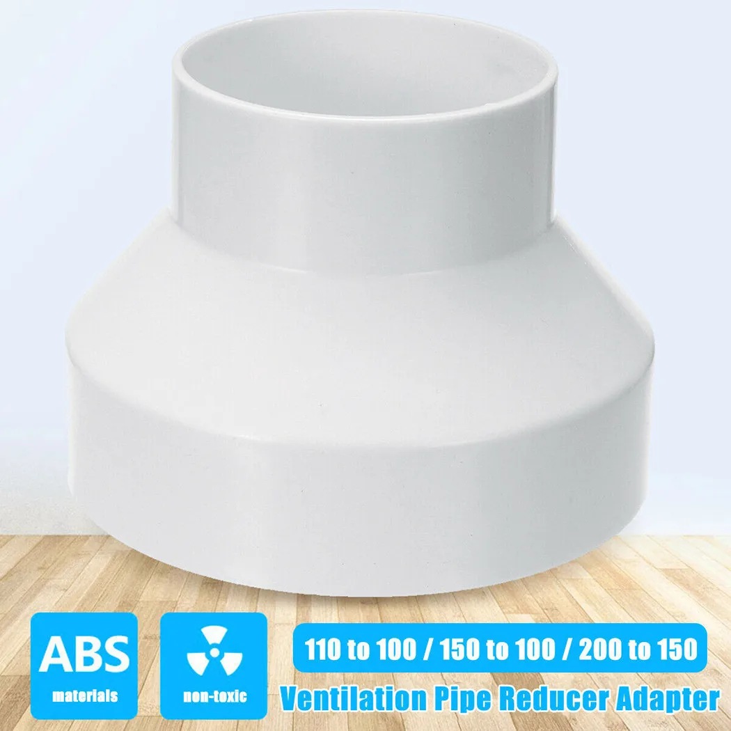 Ventilation Pipe Reducer Connector - Thickened Design - Three Sizes Available (110 to 100 / 150 to 100 / 200 to 150)