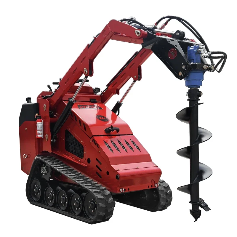 TY-327T  35hp Japan engine big flow output mini skid steer loader with drilling auger attachments
