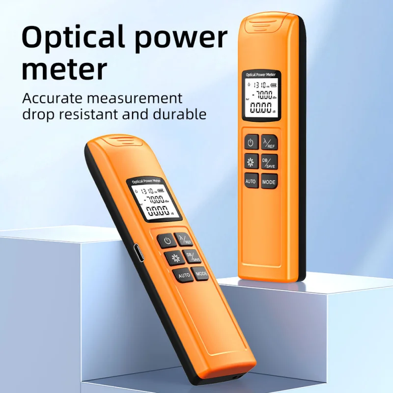 High Precision Optical Power Meter G10 Rechargeable Battery FTTH Fiber Optic Power Meter with Flash Light OPM FC/SC/ST