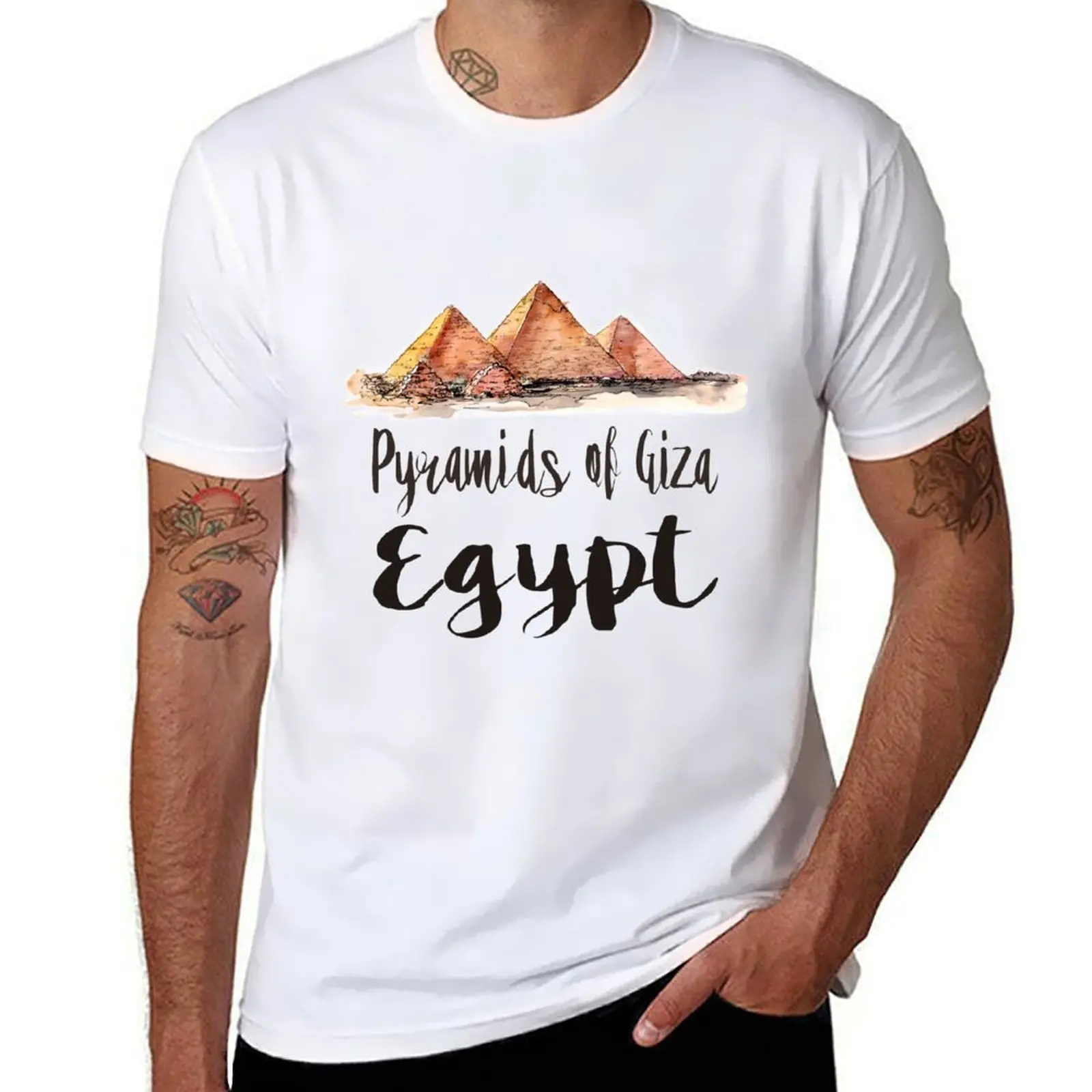 

Pyramids of Giza watercolor T-Shirt essential t shirt anime tshirt T-Shirt