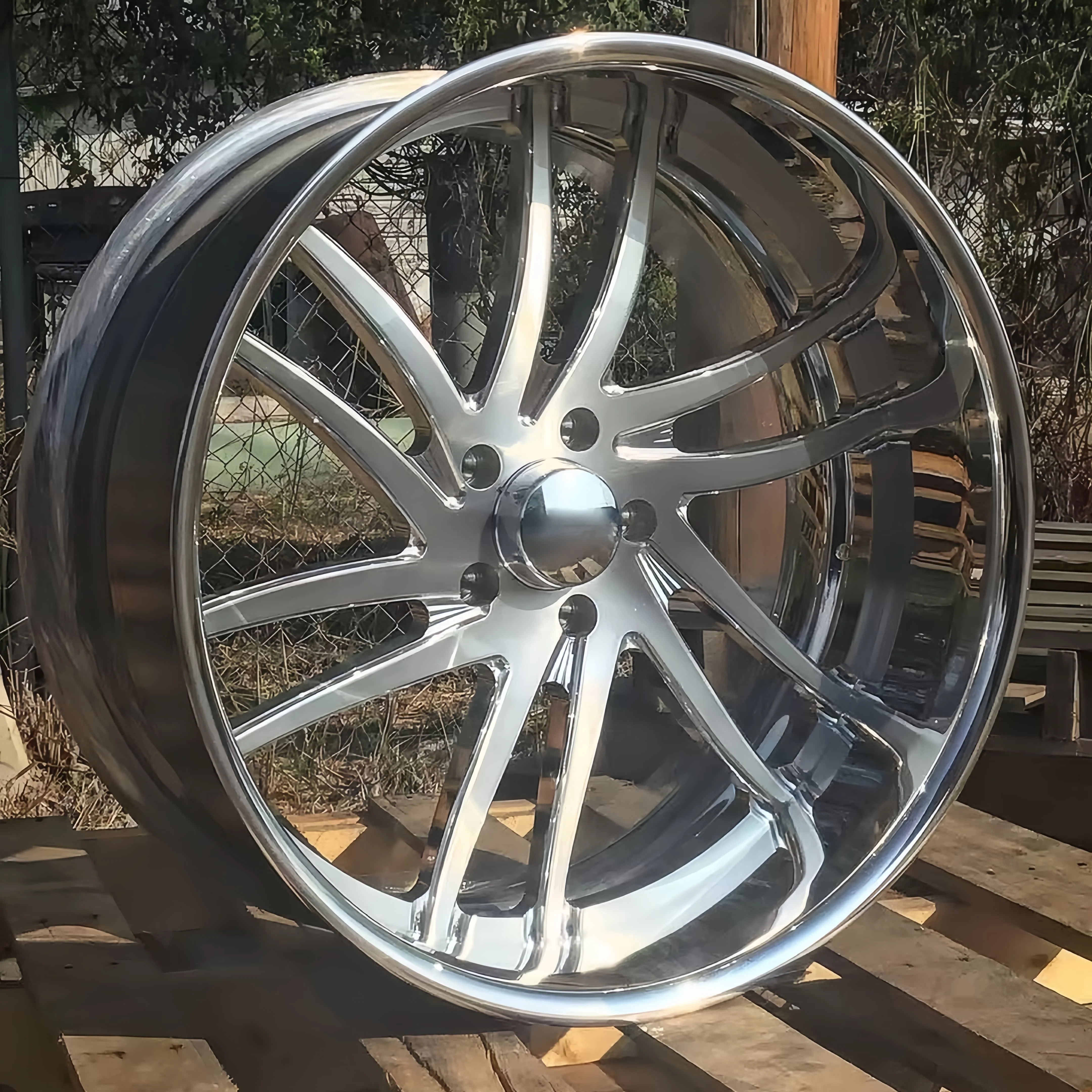 

Hunt Custom Forged Alloy Car Rim 18 20 22 24 26 Inch 5x114.3 5x120 5x112 Polished Concave Deep Dish For Dodge Chevrolet Rims