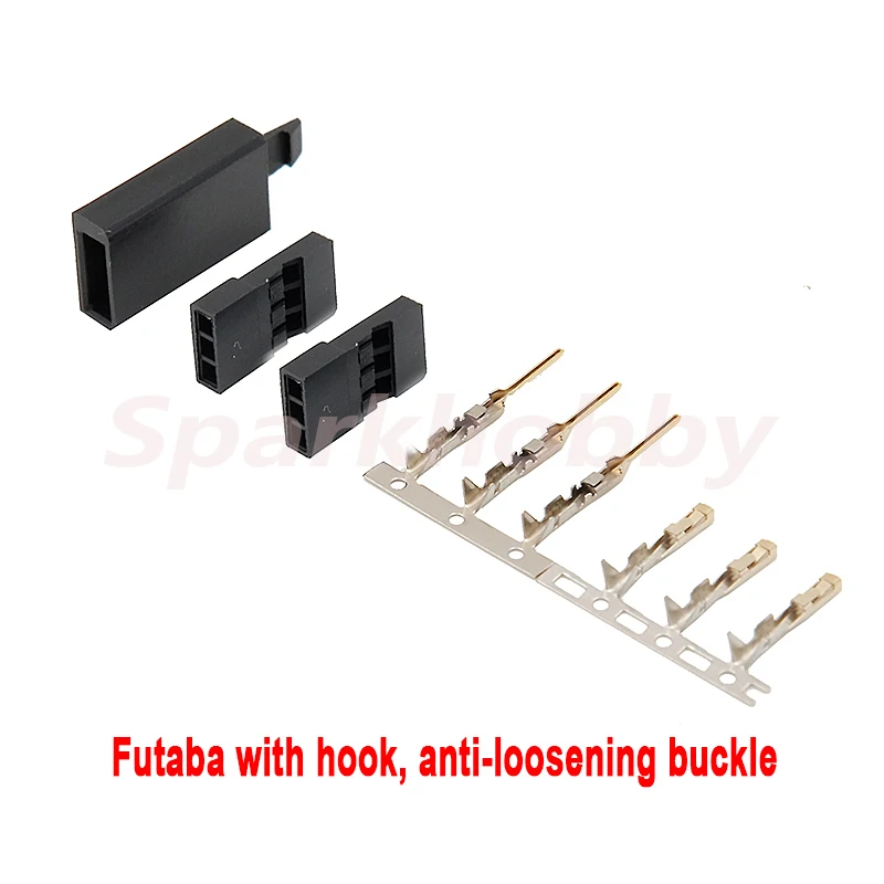 30 Sets/Box Servo cable connector Kit Futaba Anti-loosening Lock wtih 22AWG 60Core Extension For RC Robot Airplane Car Servo ESC