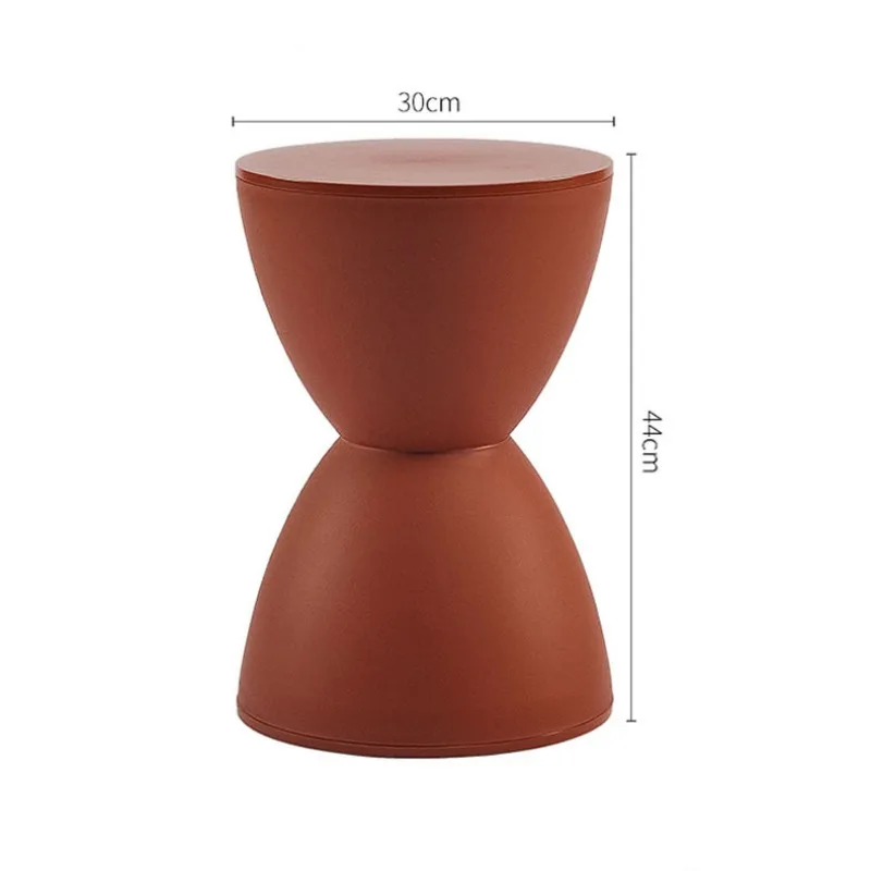 

Nordic shoe change small stool enters the door, household simple living room bench, thickened plastic creative round stool