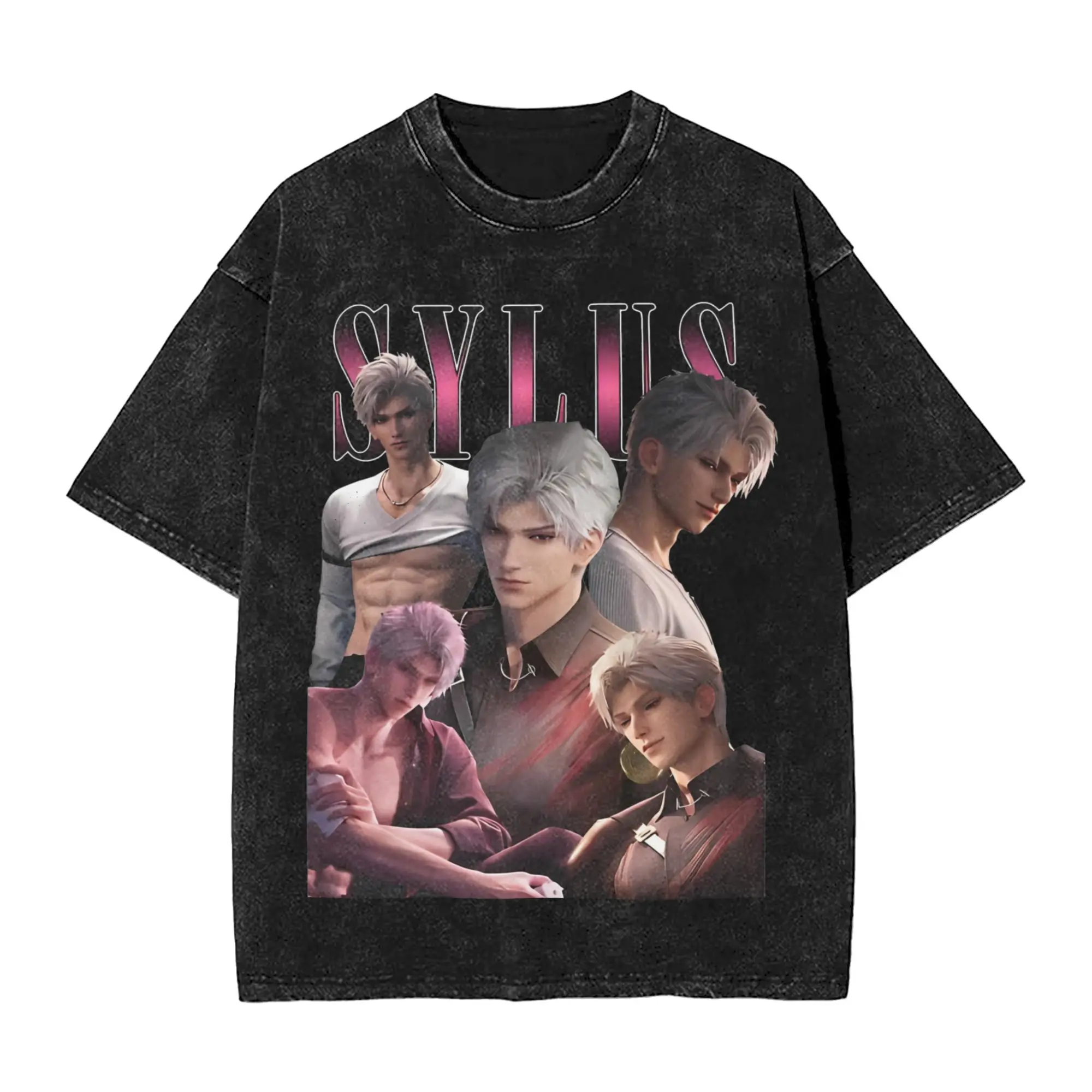 

Промытые футболки Love and Deepspace, винтажные футболки в стиле Sylus, уличная одежда, хлопковые летние футболки для мужчин и женщин