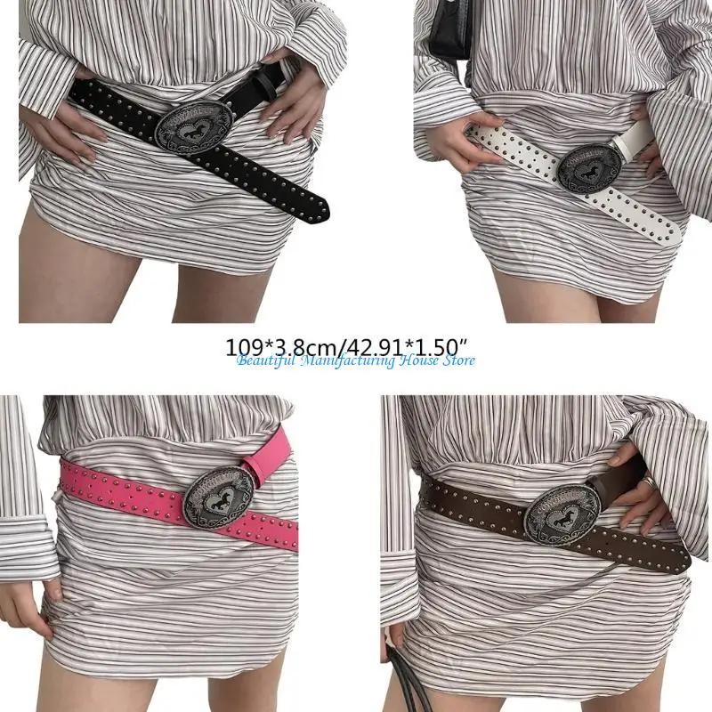 أحزمة خصر للبالغين مقاومة للاهتراء E56A مع إبزيم بنمط مريح وحزام خصر من البولي يوريثان للسيدات