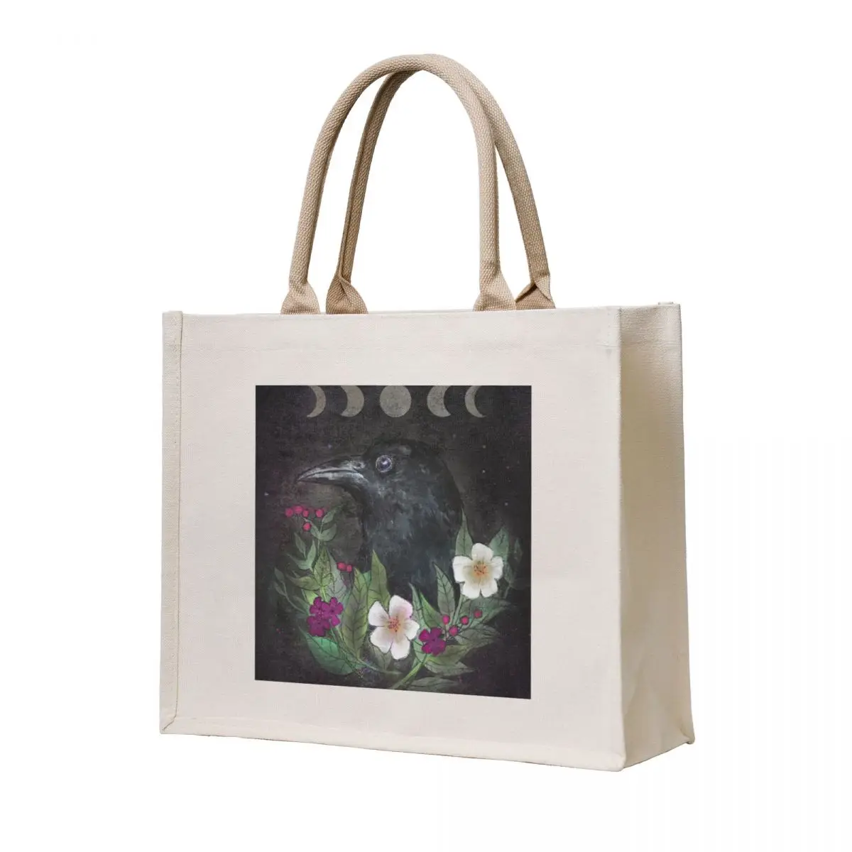 

Flower Raven CUSHION Tote Bag bag luxury women bag for beach shopper women