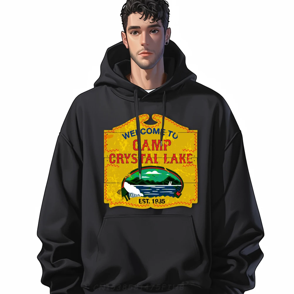 

Camp Crystal Lake Anime Sweatshirts Fall Cheap Big And Tall Street Sweatshirts For Men