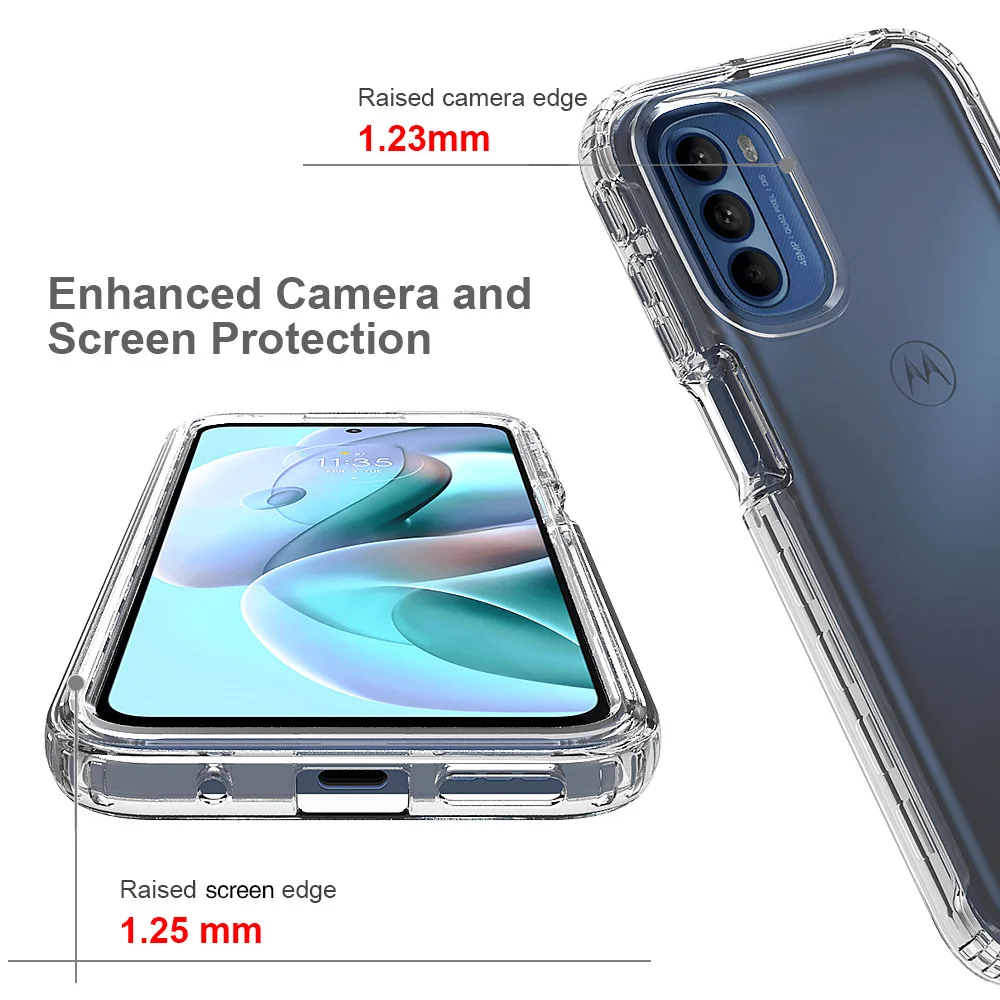 For Motorola Moto G31/G41 Crystal Case 360 Protect Back Motorola Moto G31/G41 Shockproof Mobile phone protective case