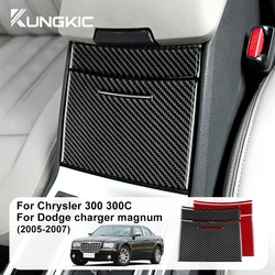 Real Soft Carbon Fiber Sticker For Chrysler 300 300C For Dodge Charger Magnum 2005 2006 2007 Car Water Cup Interior Accessories