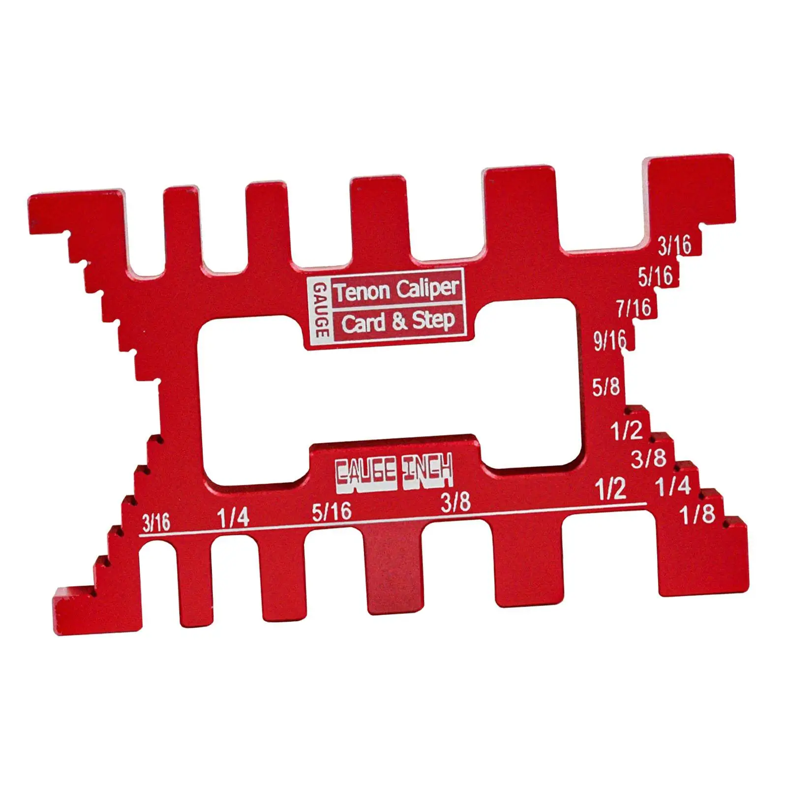 Measure Jig Tenon Caliper Card Gauge for Woodworking Saw Table Machine Gaps