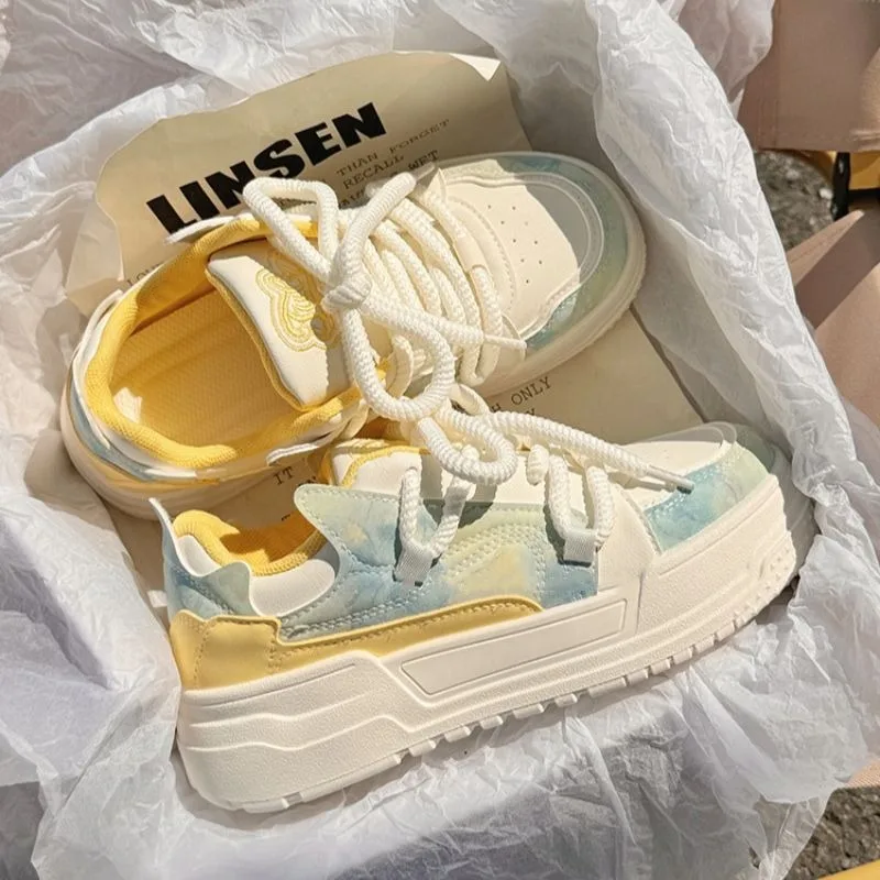 tenis-feminino-plataforma-esportivo-casual-de-couro-azul-estilo-lolita-kawaii-harajuku-para-outono-e-primavera