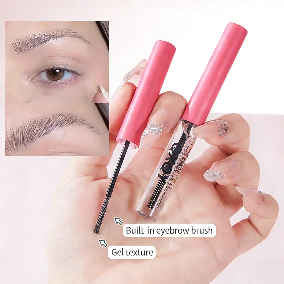 Waterproof Transparent Gel Eyebrow Styling Cream Long Lasting Fixing Natural Makeup Clear Liquid Eyebrow Styling Cream Cosmetic