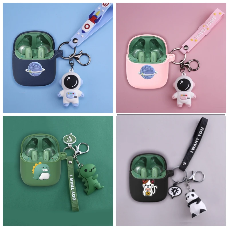 การ์ตูนน่ารักสำหรับ JBL Tune T220 225กรณีซิลิโคนหูฟังไร้สายบลูทูธสำหรับ Jbl Tune 220กรณี