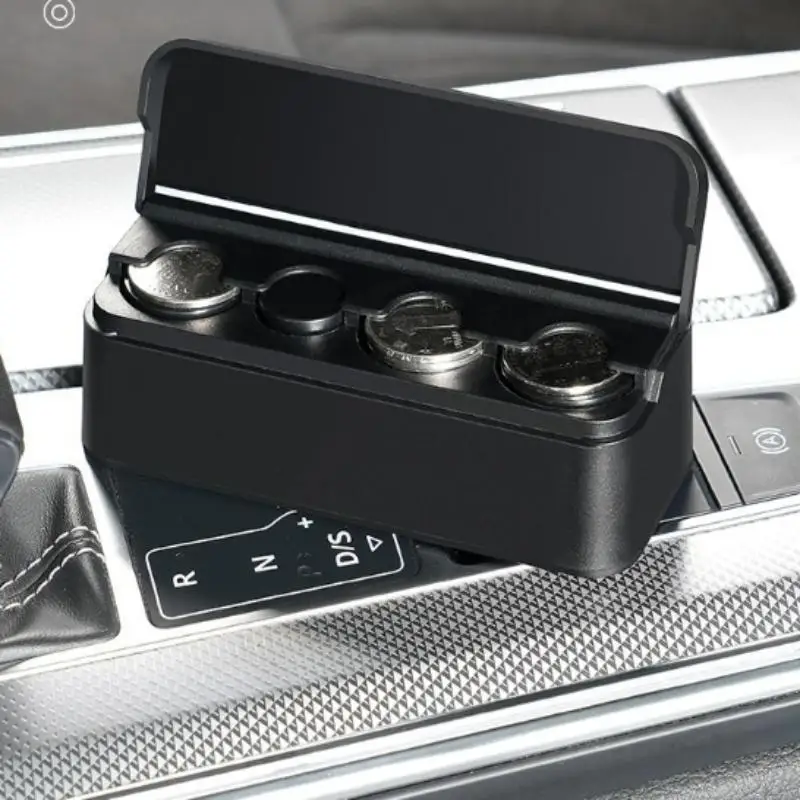 

Compact Car Coin Storage Box Easily Store and Access Your Spare Change