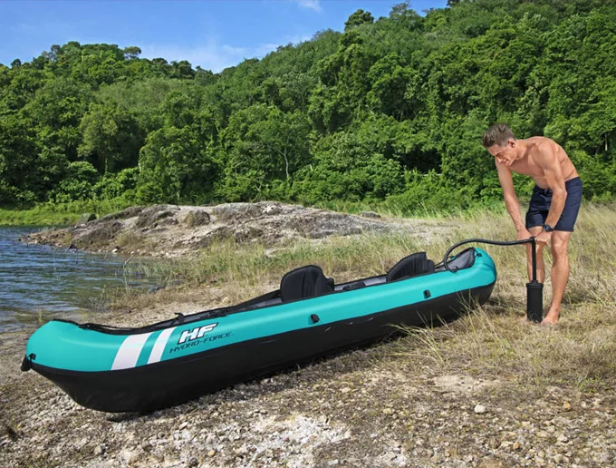 Inflatable boat, single canoe, two-person kayak, rubber boat, 2-person assault boat, thickened cloth