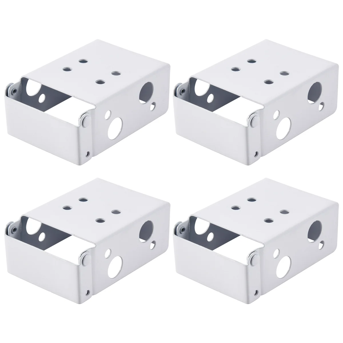 B23B 4 Pieces Blind Brackets 2 Inch Low Profile Box Mounting Bracket for Headrail (White)