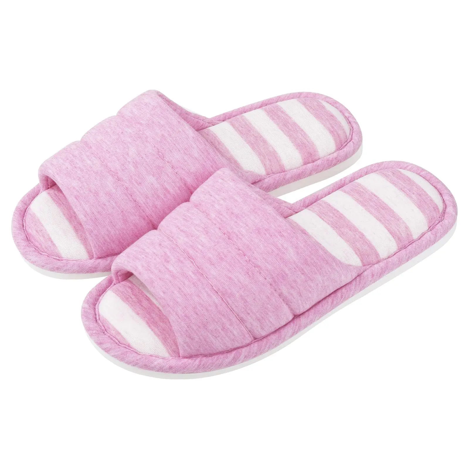 Comwarm Memory Foam Slippers For Women Couple Bedroom Soft Bottom Slides Lightweight Comfort House Shoes Cotton  Flats Shoes