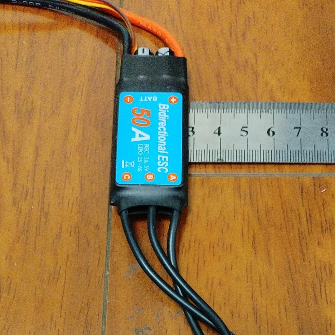 50A Brushless ESC Bidirectional Remote Control Ship Pneumatic Underwater Propeller for RC Model Boats