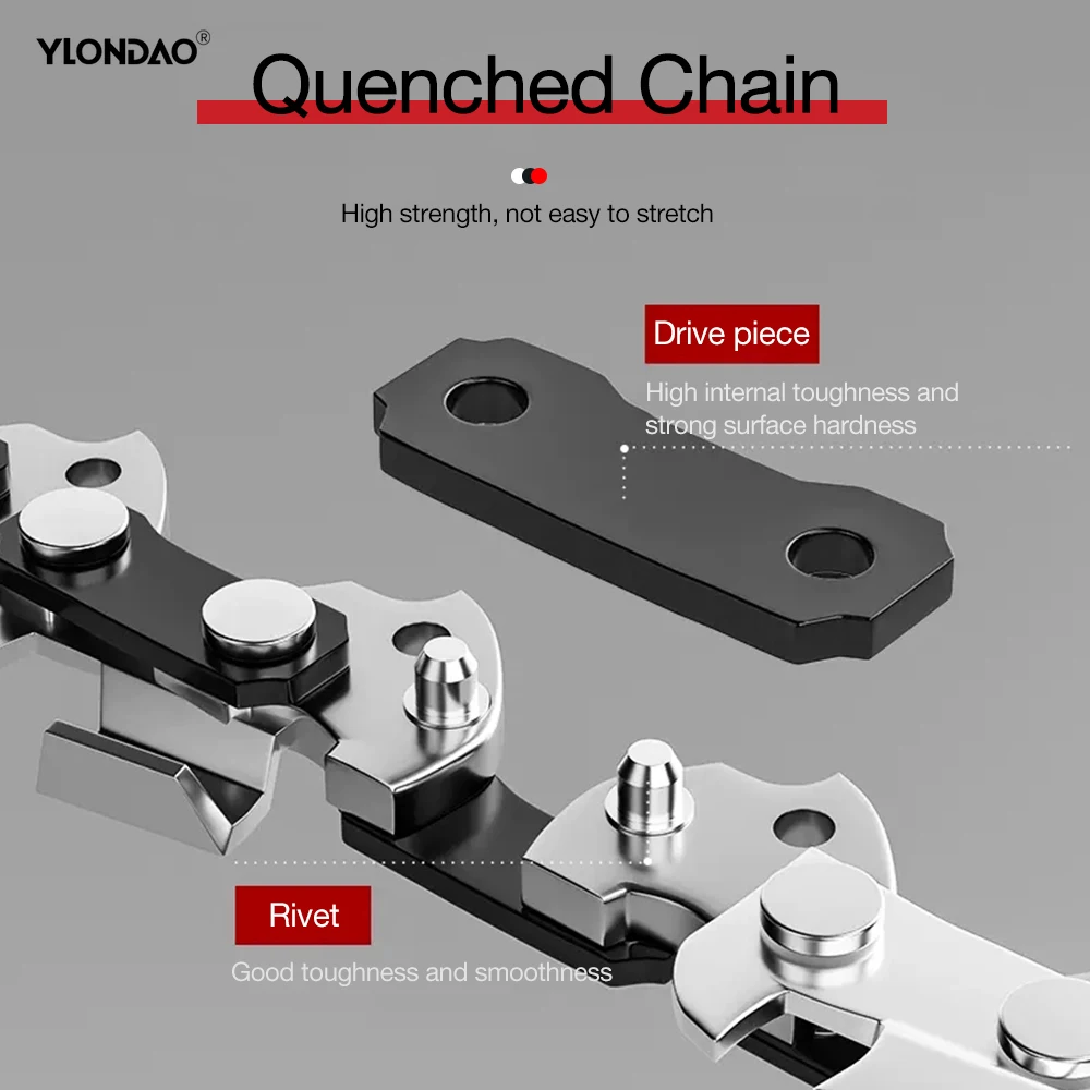 Mini Electric Chainsaw Chains 6/16 Inch Steel Electric Chain Saws Guide Garden Power Tools Accessories Chain Replacement