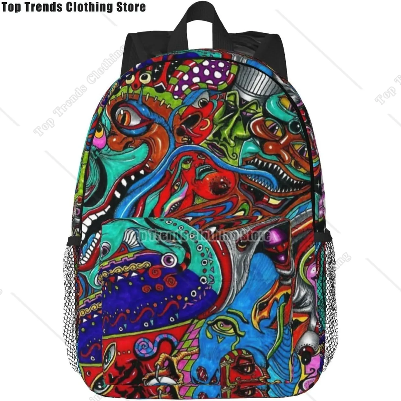 

Рюкзак для взрослых с абстрактным художественным принтом, легкие рюкзаки для пеших прогулок, работы, рюкзак для ноутбука, мужской и женский