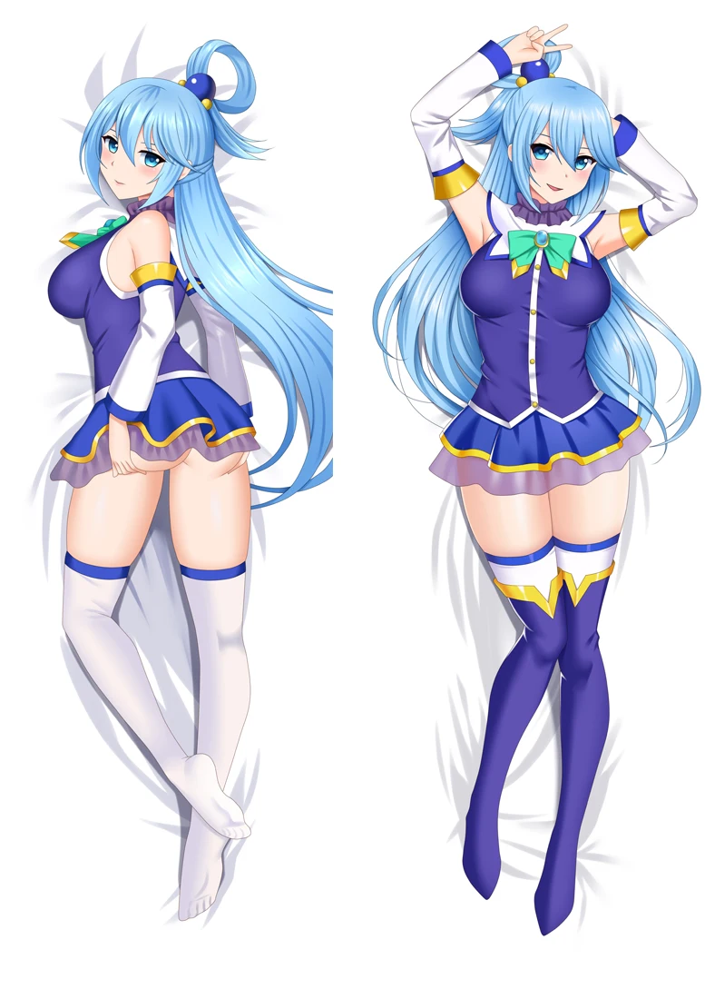 

Anime Bless the beautiful world Aqua Cosplay Dakimakura Pillow Case Hugging Body Prop
