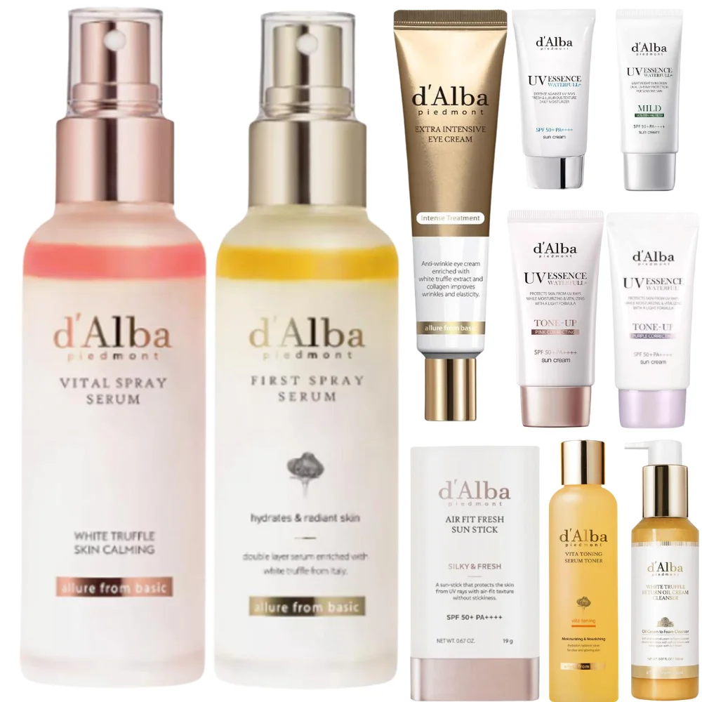 Esencia de niebla inicial de trufa blanca, suero en aerosol de vitamina C, ajuste de aire, protector solar fresco, protector solar Facial ligero, cuidado de la piel