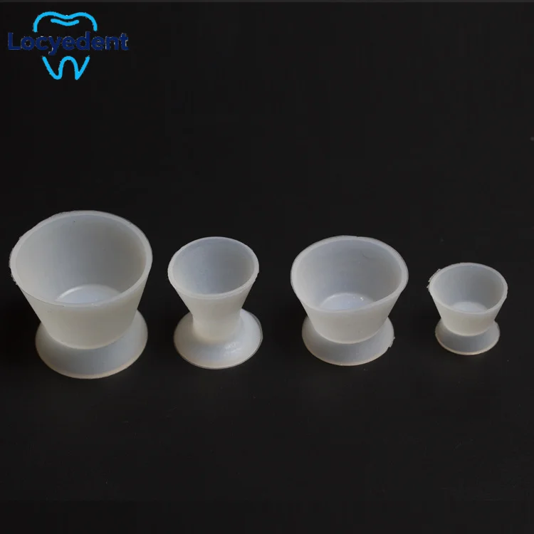 10pcs Dental Silicone Mixing Bowl Dappen Dishes Transparent for Teeth Whitening Dentist Material Tool