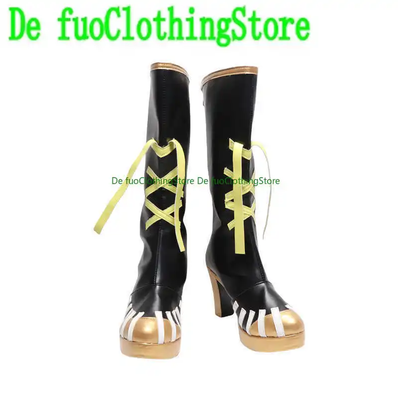 Defu oFuoClothing تأثيري تابوت الغد Muir Seth تأثيري أحذية عالية الكعب حجم كبير معرض أنيمي أحذية الهالوين التأثيرية