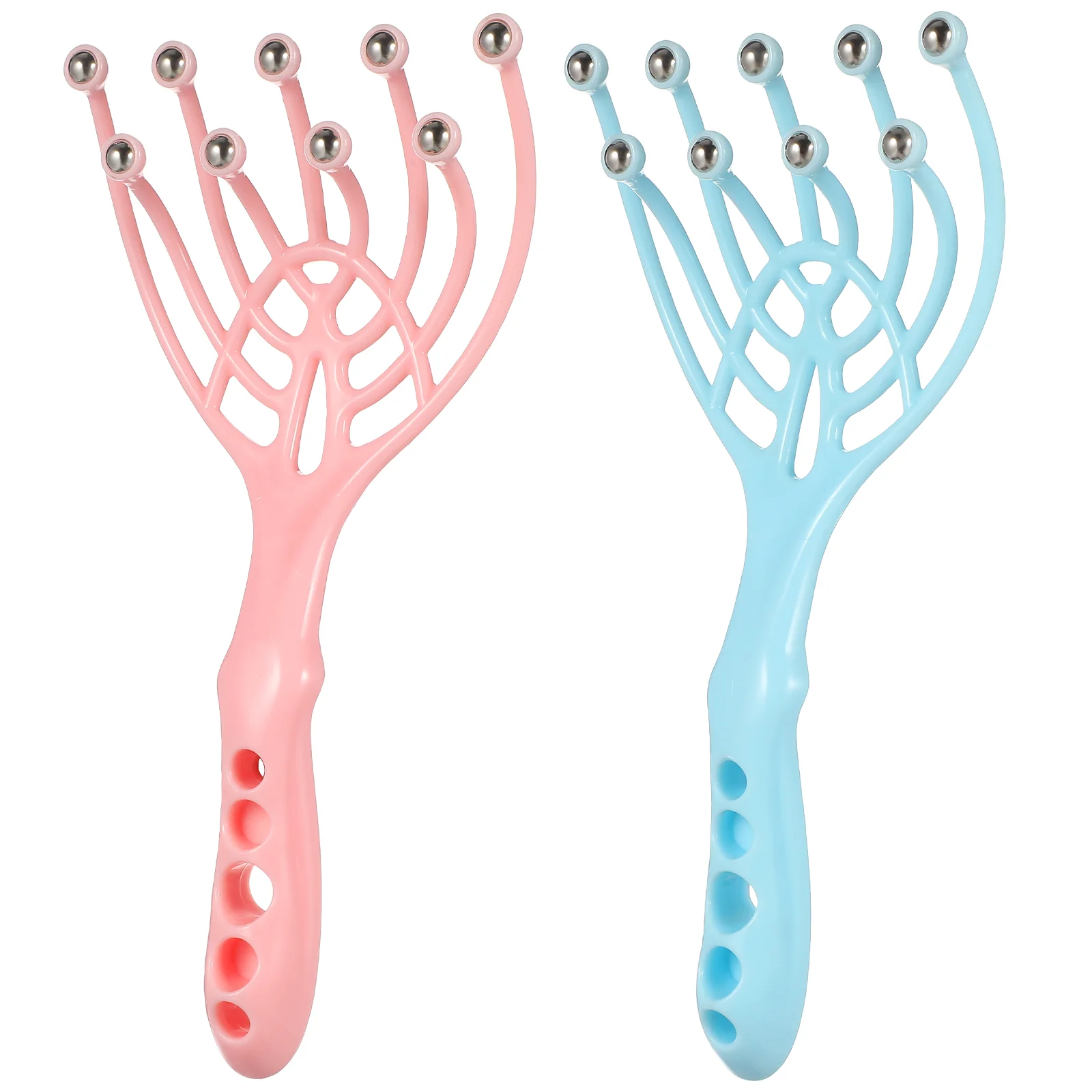 

2 Pcs Nine Claw Massager Accupuncture Massaging Pen Tool Hair Scrubber for Scalp