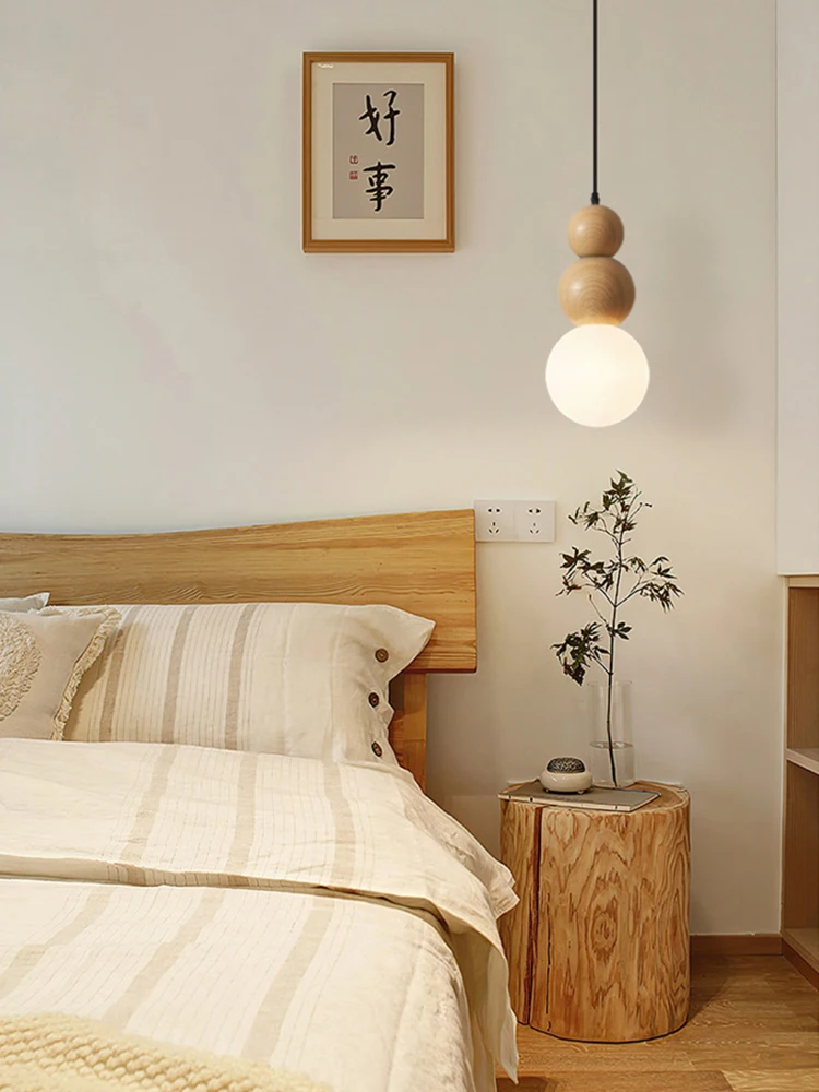 Nordycka lampa wisząca LED do zawieszenia na suficie, do sypialni, przy łóżku, do salonu, minimalistyczny wystrój wnętrz, oprawa oświetleniowa. — 2