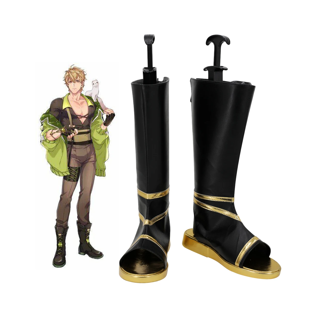 

Nu: Carnival Quincy Cosplay Boots Leather Shoes Custom Made Any Size