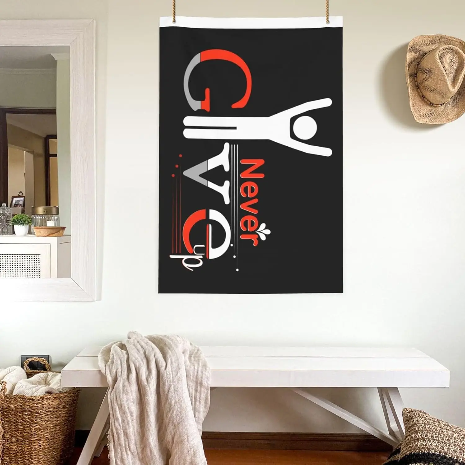 Flagicts 100% Polyester Never Give Up Flag