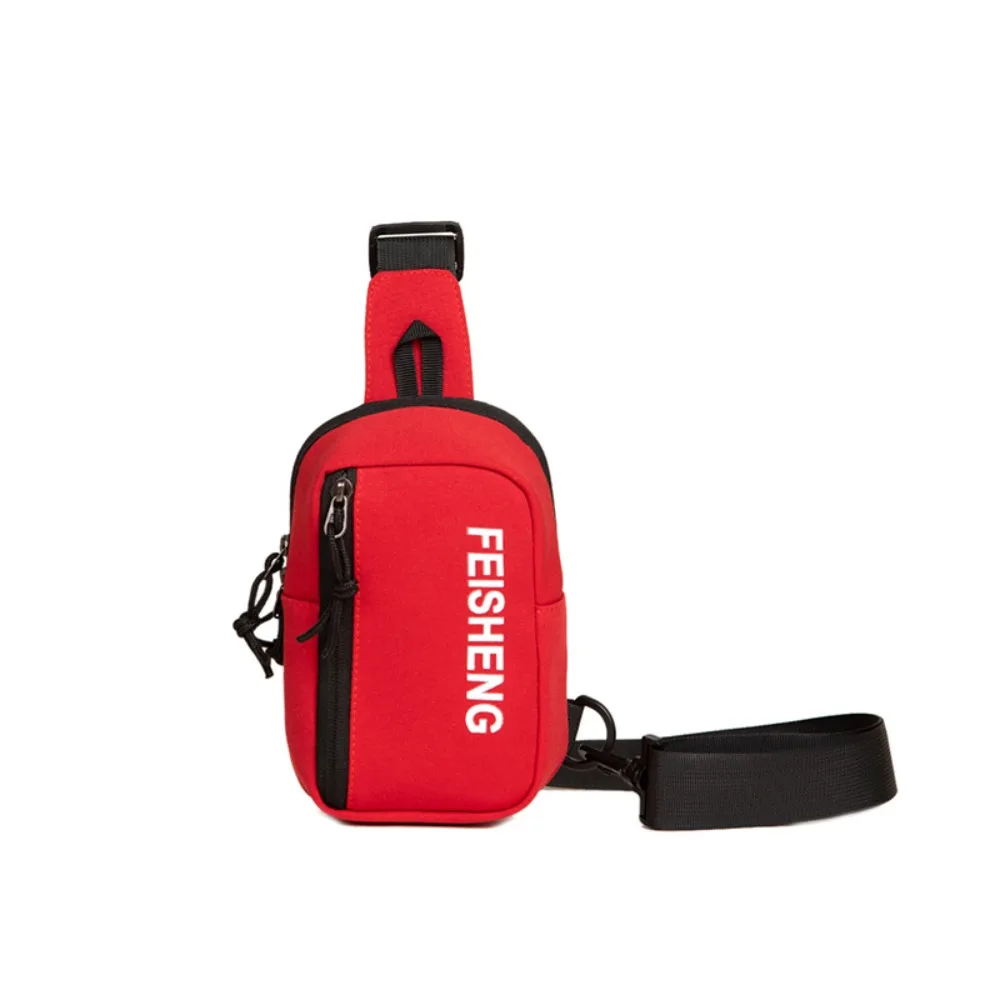 

Nylon Men's Chest Bag Large Capacity Korean Style Shoulder Crossbody Bag Adjustable Shoulder Multifunctional Sports Waist Bag