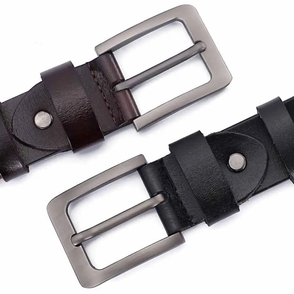 Accesorios de cintura cinturón Retro para hombre cinturón de cuero versátil clásico cinturón con hebilla duradera para hombre