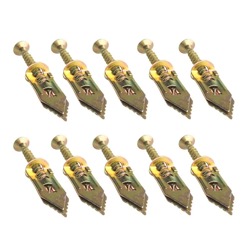 10pcs/lot Self Drilling Anchors Screws Drywall Anchor Self Tapping Screws Gypsum Board Wall