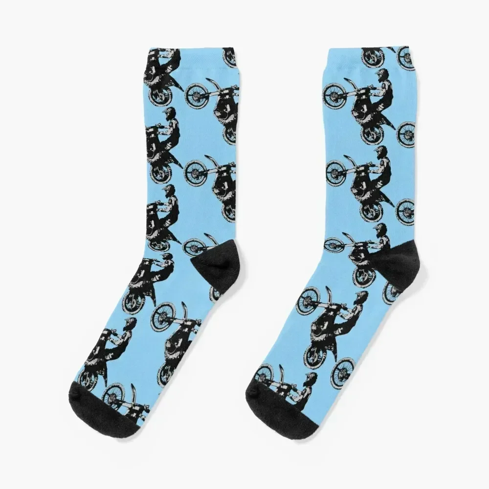 

Let's Ride - Motocross Racer Socks Men's new year kawaii Socks Women Men's