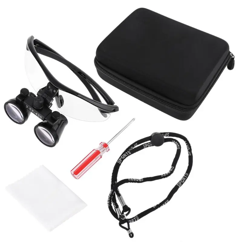 3.5X for Head Wearing Dental Loupe Ultralight Binocular Magnifier Goggle Dentist oupes  Dropship