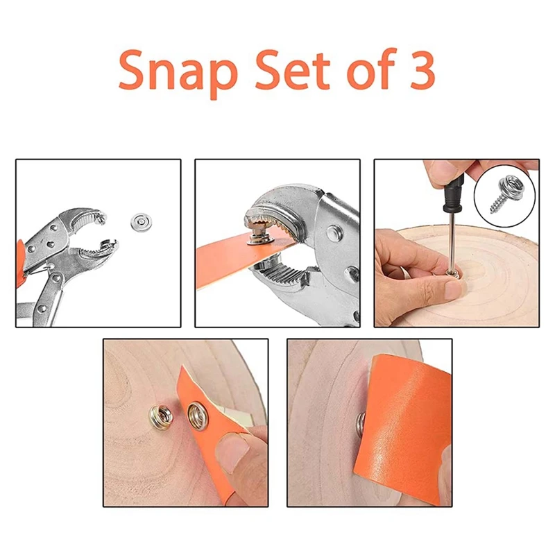 Adjustable Pliers For Snap Buttons Snap Fastener Kit, Snap Fastener Tool Kit With Snap Button Set For Canvas,Boat Covers