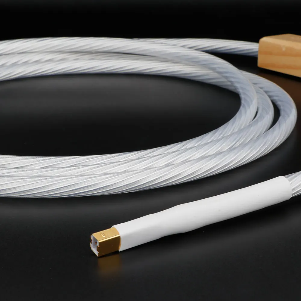 Nordost Odin 2, серебряный USB-кабель, компьютерный ЦАП-декодер, кабель для передачи данных, кабель для звуковой карты, версия 2,0, A-B, HI-END, Hi-Fi аудиокабель