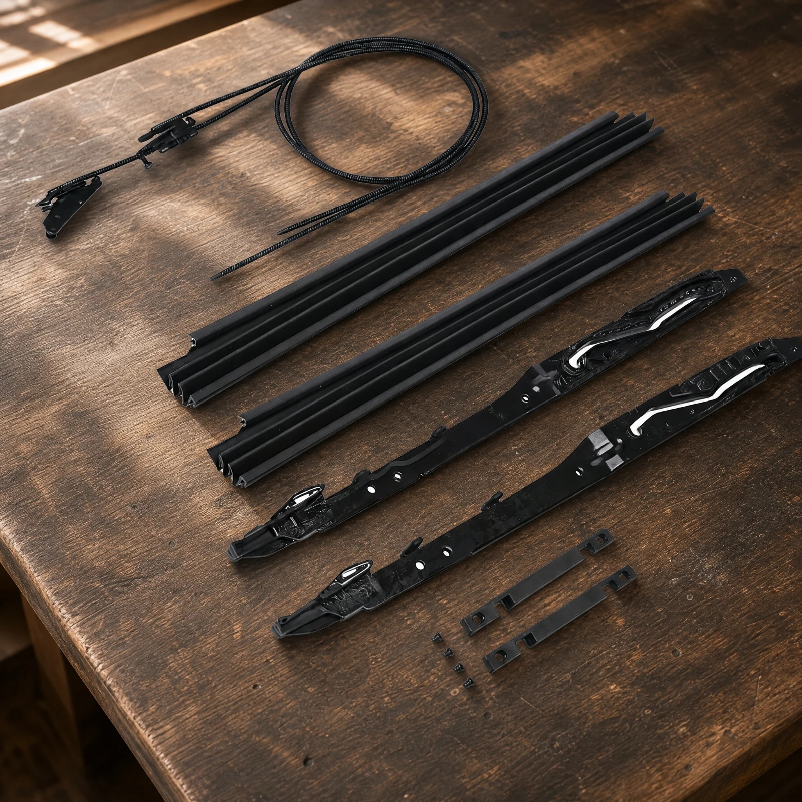 Sunroof Guide Rail Replacement Kit High-Quality Sunroof Glass Cable and Guide-Track Replacement Assembly Long-Lasting Reliable