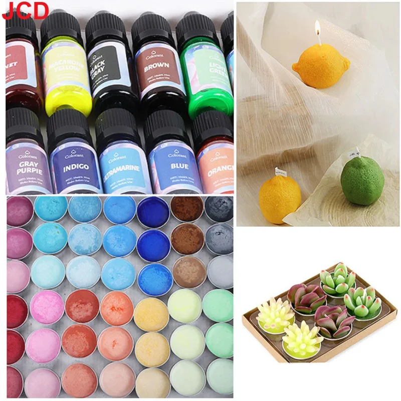 18Color Concentrated Liquid Candle Dye Aromatherapy Candle Color Essence Soy Wax Dye DIY Candle Making Supplies Safe and Natural