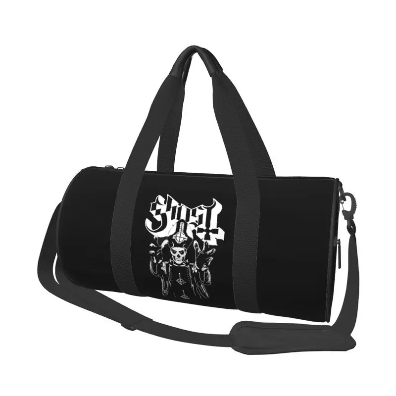 

Ghost B.C. Band Print Travel Duffel Bags Unisex Foldable Waterproof Carry on Luggage Bag Lightweight Yoga Gym Sports Bag