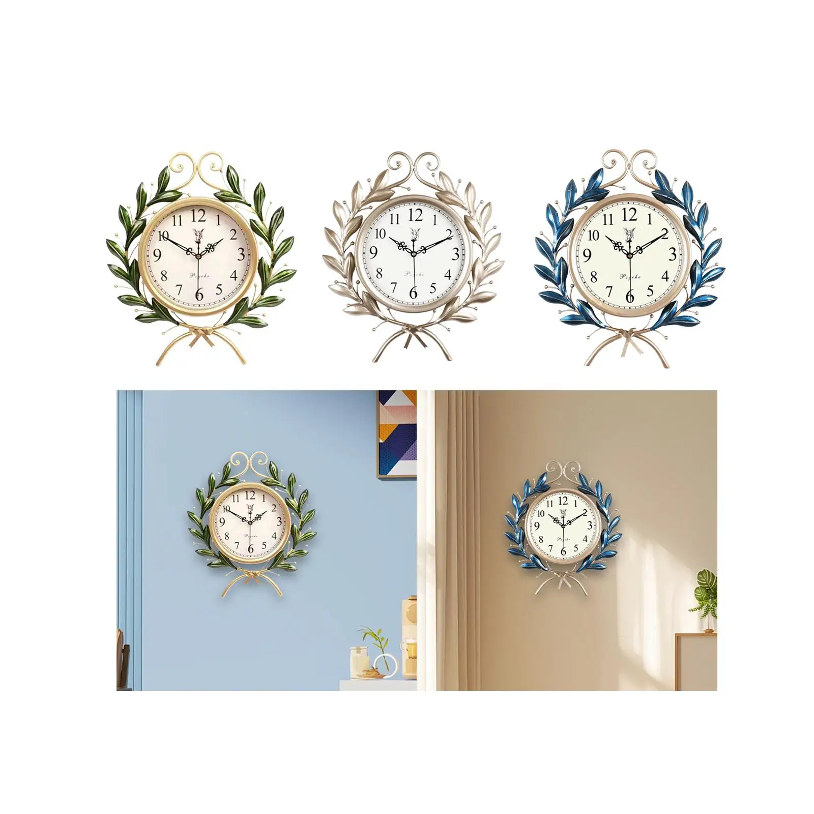 

Wall Clock Silent Hanging Watch Creative Fashionable European Style Home Cross-Border Popular Decoration Watch Living Room Art