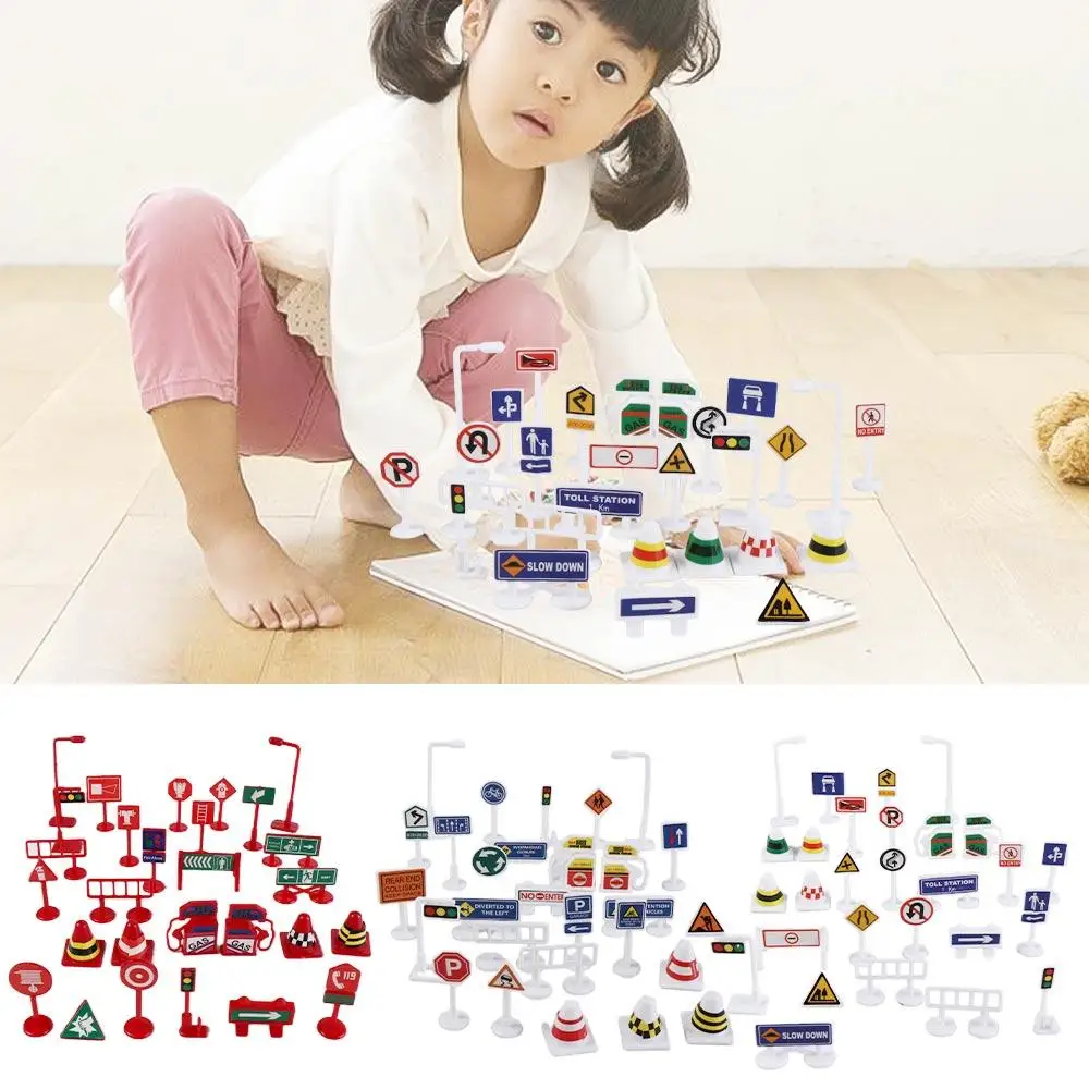 

Креативные модели дорожных знаков для парковок, обучающие дорожные указатели, знаки-барьеры, мини-светофоры, конусы для улиц, для малышей